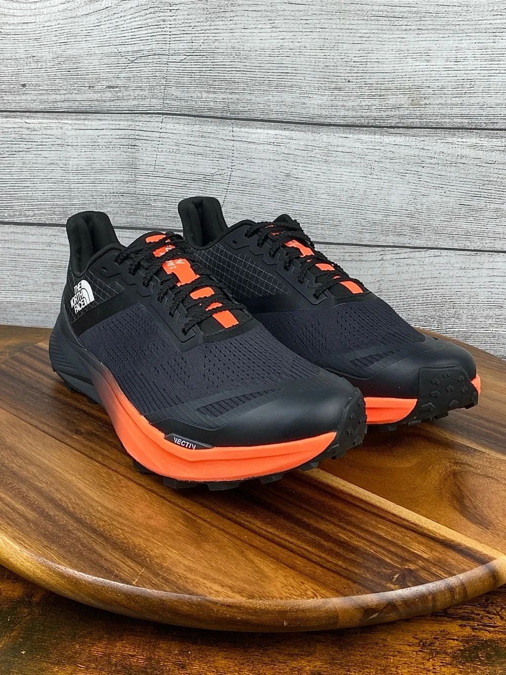 NEW The North Face Men's Vectiv Infinite 2 Trail Run Shoes Black Flame Size 12